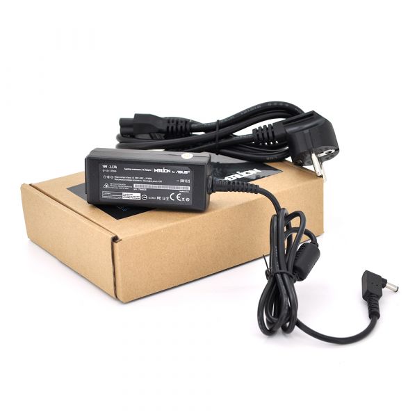 
					Блок живлення MERLION для ноутбука ASUS 19V 2.37A (45 Вт) штекер 4.0 * 1.35мм, довжина 0,9 м + кабель живлення