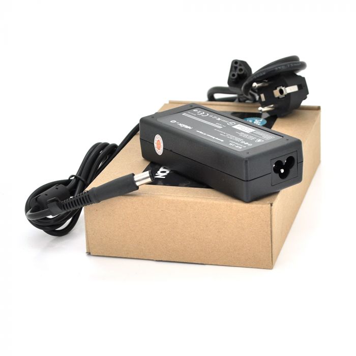 
					Блок живлення MERLION для ноутбукa HP 18.5V 3.5A (65 Вт), штекер 7.4 * 5.0мм, довжина 0,9 м + кабель живлення