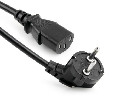 
					Кабель живлення Schuko PC-186 CEE7 / 7-C13, 1.5M, 0.5mm, OEM (євровилка) Q25 / 300