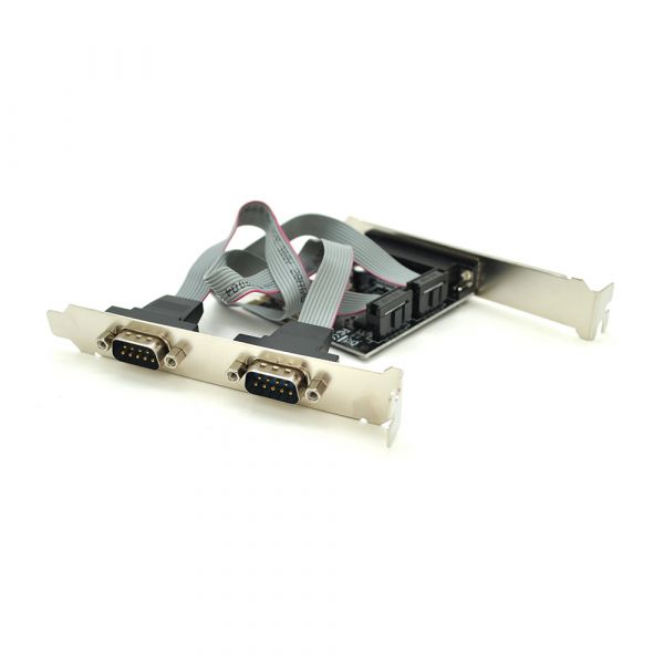 
					Контроллер PCI-E=>2xRS232(9Pin)+LPT(25Pin), TX382A, BOX