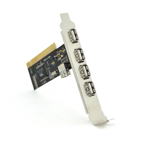 
					Контролер PCI=> USB 2.0, 4 + 1port (NEC chipset), BOX