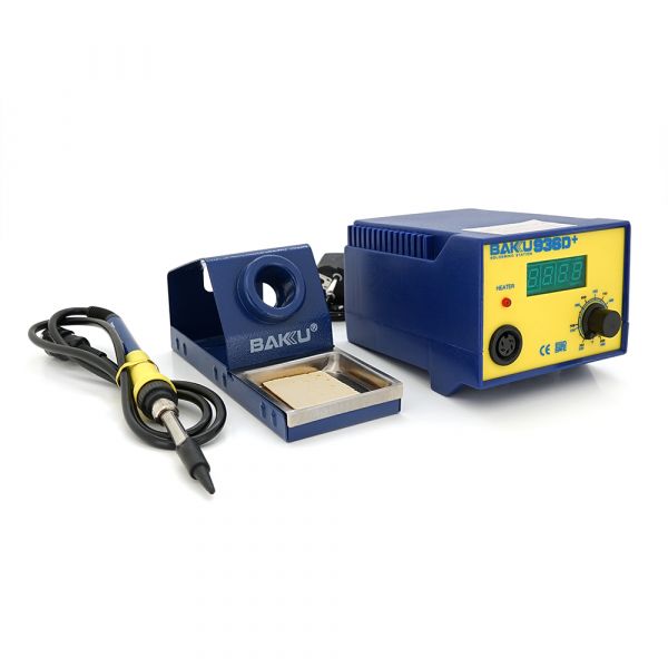 
					Паяльна станція BAKKU BK-936D +, цифрова індикація, паяльник з блоком регулювання, Box (263*215*118)  1,7 кг