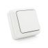 
					Вимикач одинарний зовнішнього монтажу, White, Q10