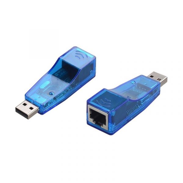 
					Контролер USB 2.0 to Ethernet - Мережевий адаптер 10 / 100Mbps, Blue, BOX