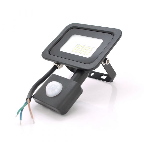 
					Прожектор SLIM SENSOR LED RITAR RT-FLOOD/MS20A, 20W, 24xSMD2835, IP65, 2000Lm, 6500K (100%), PF>0.9  Ra>70, 125*140*25mm