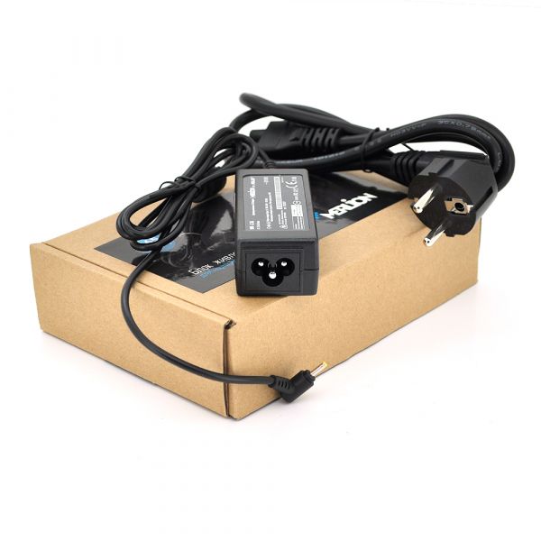 
					Блок живлення MERLION для ноутбука ASUS 19V 2.1А (40 Вт) штекер 2,5 * 0,7 мм, довжина 0,9 м + кабель живлення