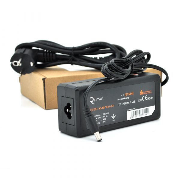 
					Імпульсний блок живлення Ritar RTPSP 48В 3А (144Вт) штекер 5.5 / 2.5 довжина 1м Q50