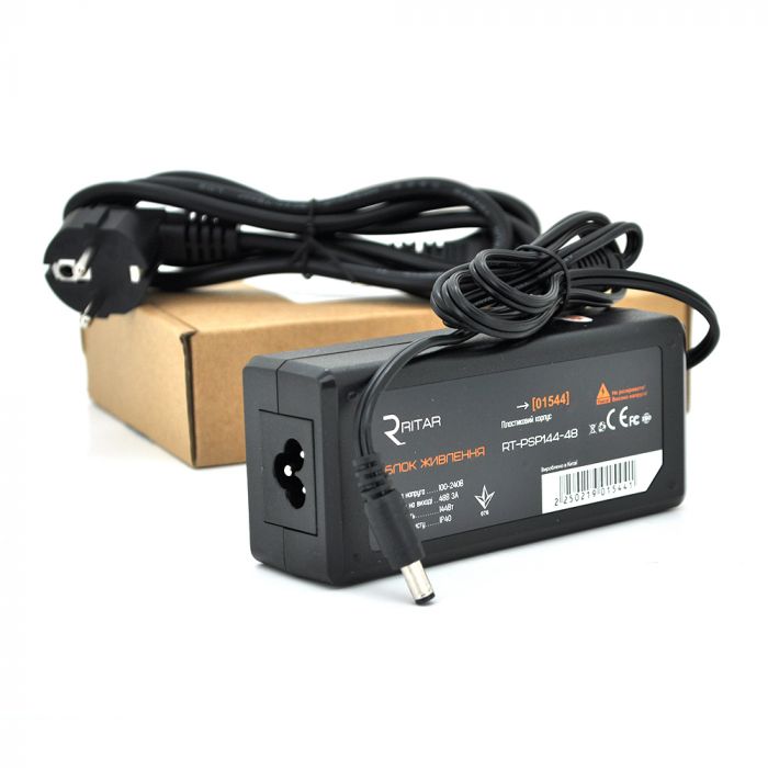 
					Імпульсний блок живлення Ritar RTPSP 48В 3А (144Вт) штекер 5.5 / 2.5 довжина 1м Q50