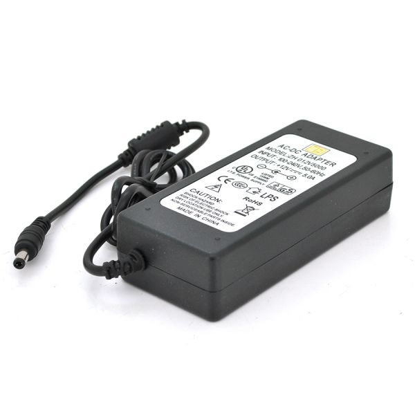 
					Импульсний адаптер живлення 12В 5А (60Вт) LX-1205000 штекер 5.5/2.5 + кабель живлення,  довжина  1,20м Q100