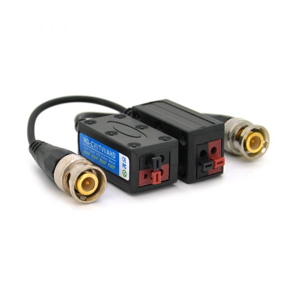 
					Пасивний приймач відеосигналу HD-CVI / TVI / AHD, 1080P - 3/4 / 5MP, 250 метрів, на затисках, ціна за пару, Q100/500