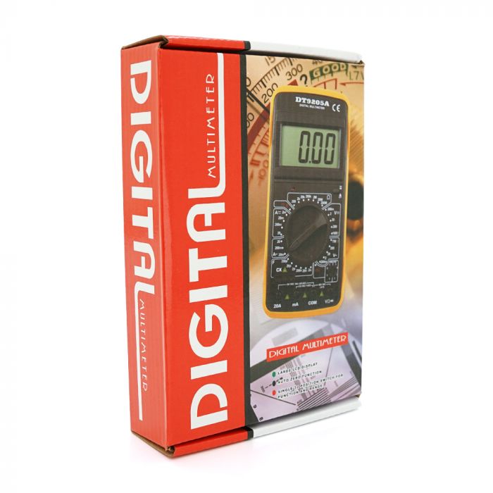 
					Мультиметр DT-9205А Вимірювання: V, A, R, C (200 *133 * 40 ) 0.33 кг (176*86*30)