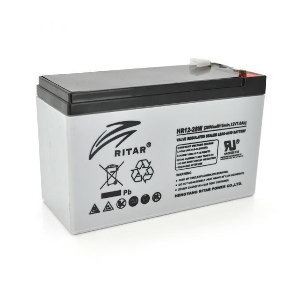 
					Аккумуляторная батарея AGM RITAR HR1228W, Gray Case, 12V 7.0Ah  ( 151 х 65 х 94 (100 ) 2.17kg Q10