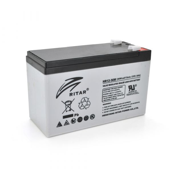 
					Аккумуляторная батарея AGM RITAR HR1236W, Gray Case, 12V 9.0Ah  ( 151 х 65 х 94 (100 ) 2.60kg Q10