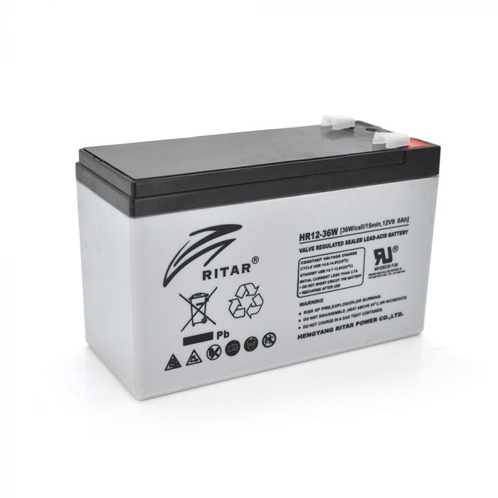 
					Аккумуляторная батарея AGM RITAR HR1236W, Gray Case, 12V 9.0Ah  ( 151 х 65 х 94 (100 ) 2.60kg Q10