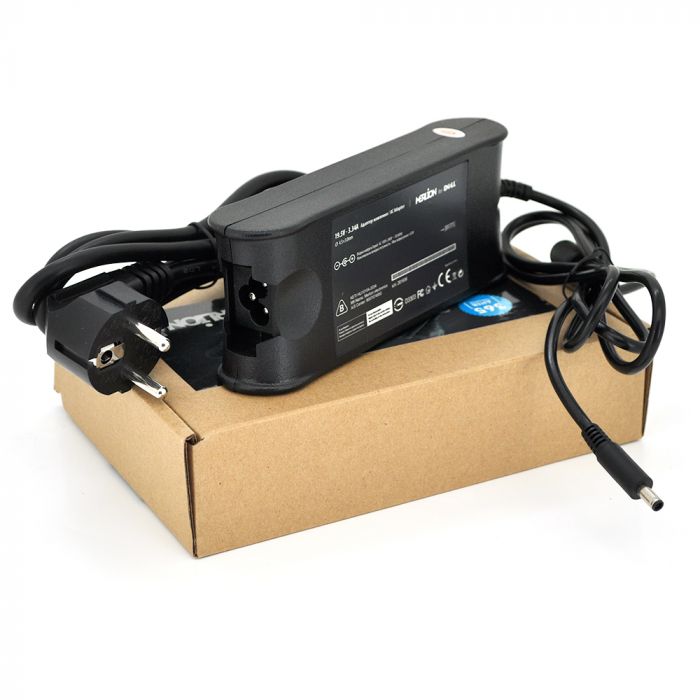 
					Блок живлення MERLION для ноутбука DELL 19.5V 3.34A (65 Вт) штекер 4.5 * 3.0 мм, довжина 0,9 м + кабель живлення