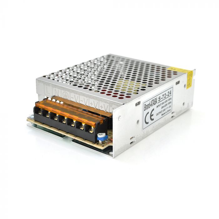 
					Імпульсний блок живлення 24В 3А (72Вт) перфорований