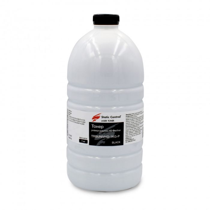 Тонер Brother Універсальний HD  1кг  (фасований)  *Static Control (TRBUNIVHD-1KG-P)