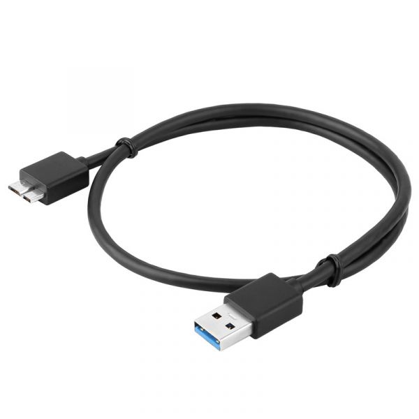 
					Кабель Usb 3.0 AM to Micro-B black 1.5m для жорстких дисків