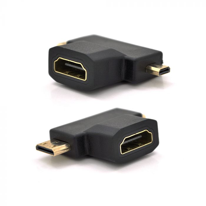 
					Перехідник mini HDMI (тато) -micro HDMI (тато) -HDMI (мама)