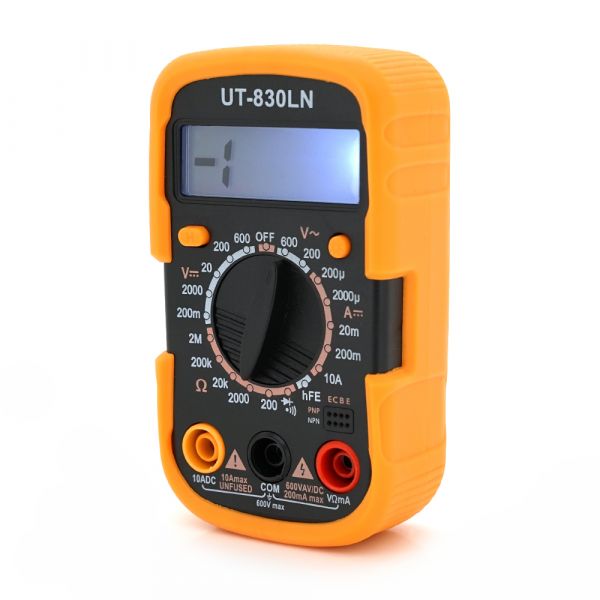 
					Мультиметр DT-830LN Вимірювання: V, A, R  (124*105*43) 0,25 кг (100*65*32)