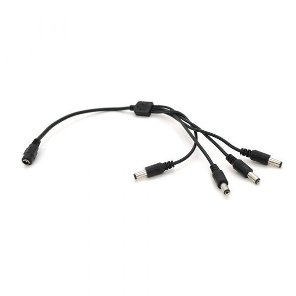 
					Дільник живлення DC-F => 4xDC-M (D 5,5x2,5мм) кабель довжиною 40см