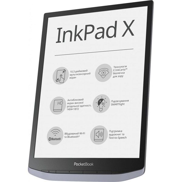 Електронна книга PocketBook InkPAd X 1040 Metallic grey (PB1040-J-CIS)