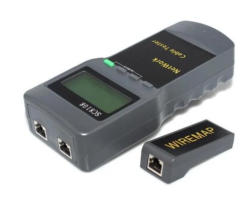 
					Кабельний тестер професійний Merlion SC8108, RJ-45 з пошуком обриву кабелю