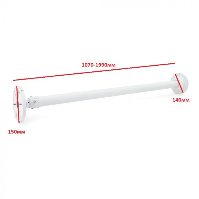 
					Кронштейн для камери PiPo PP- 603, білий, метал, 1,0-2m