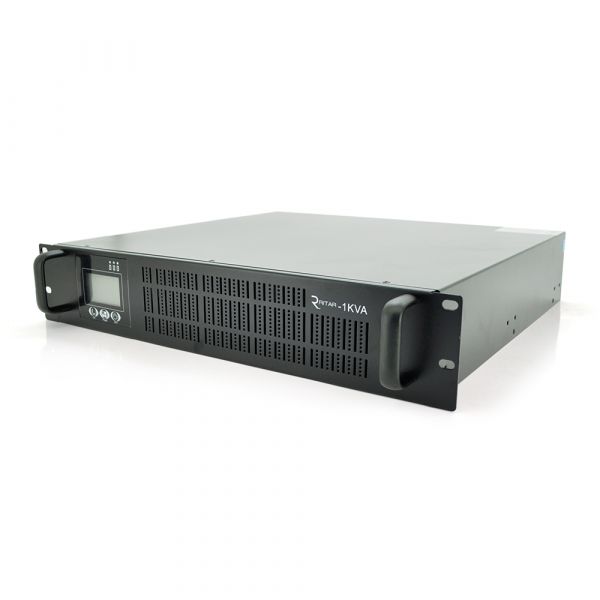 
					ДБЖ з правильною синусоїдою ONLINE Ritar RT-1KS-LCD, RACK 1000VA (900Вт), 24 В, Вбудована батарея 12V 7,5 Ah х 2 шт  (482 * 440 * 87), Q2