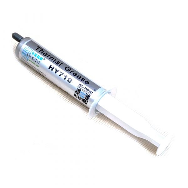 
					Паста термопровідна HY-710 5g, шприц, Grey,> 3,17W / m-K, <0.067 ° C-in² / W, -30 ° ≈240 °, OEM Q20