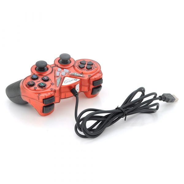 
					Геймпад проводной для ПК USB-908 USB 2.0 Double Shock (Red)