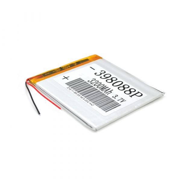 
					Літій-полімерний акумулятор 3.9 * 80 * 88mm (Li-ion 3.7В 3200мА·ч)