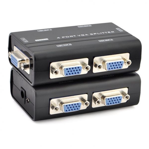 
					Активний спліттер VGA сигналу 1 to 4 Port, DC5V / 2A