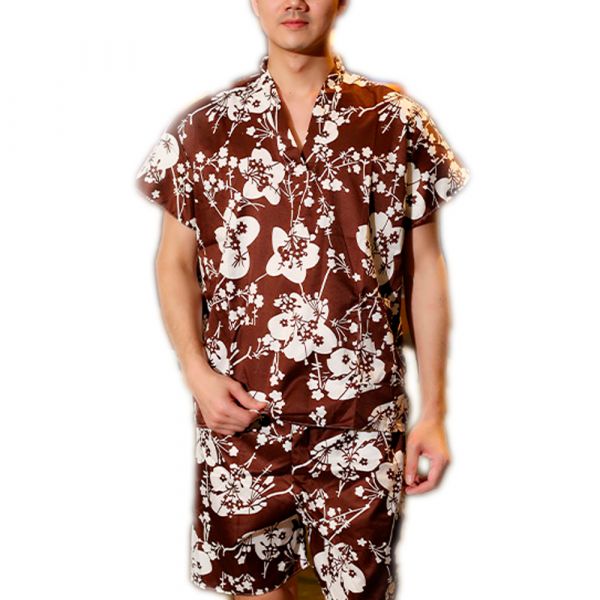 
					Чоловік банний костюм, короткий рукав, коричневий