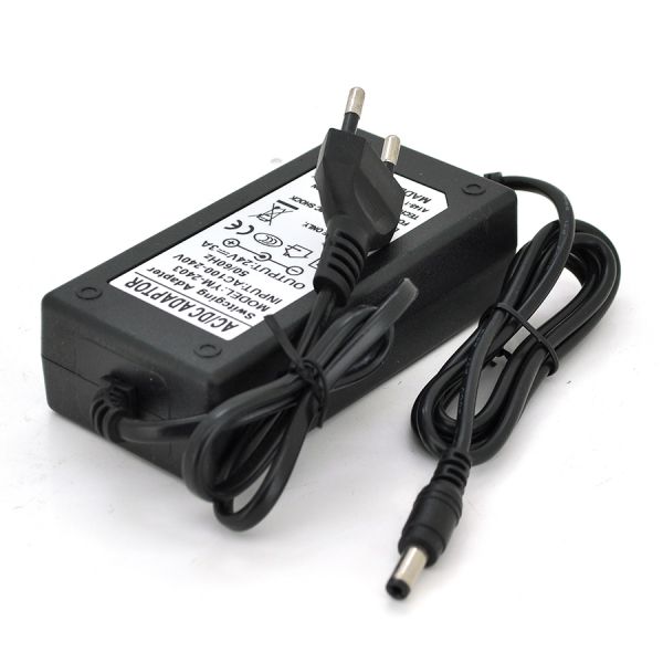 
					Імпульсний адаптер живлення YM-2430 24В 3А (72Вт) штекер 5 ,5/2,5 + шнур питания, длина 1,10м