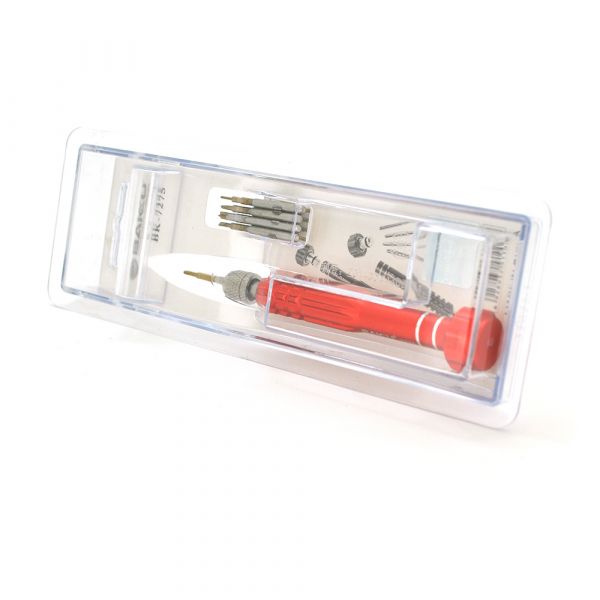 
					Набір інструментів BAKKU BK-7275 (T4, T5, T6, зведена 0.8, хрест 1.5), Blister