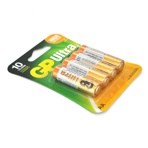 
					Батарейка GP Ultra 15AU-2UE4, лужна AA, 4 шт в блістері, ціна за блістер