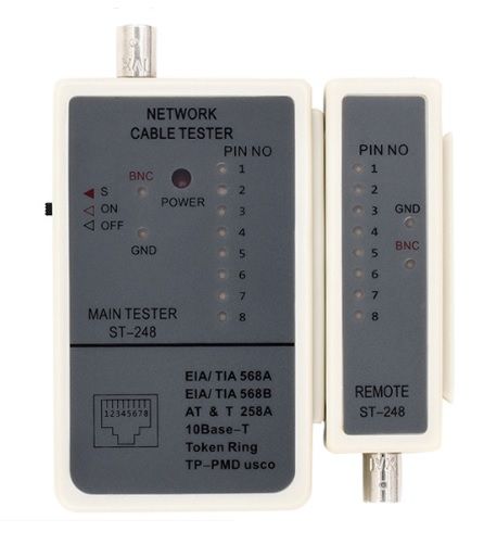 
					Кабельний тестер Merlion ST-248BNC, RJ-45 + BNC