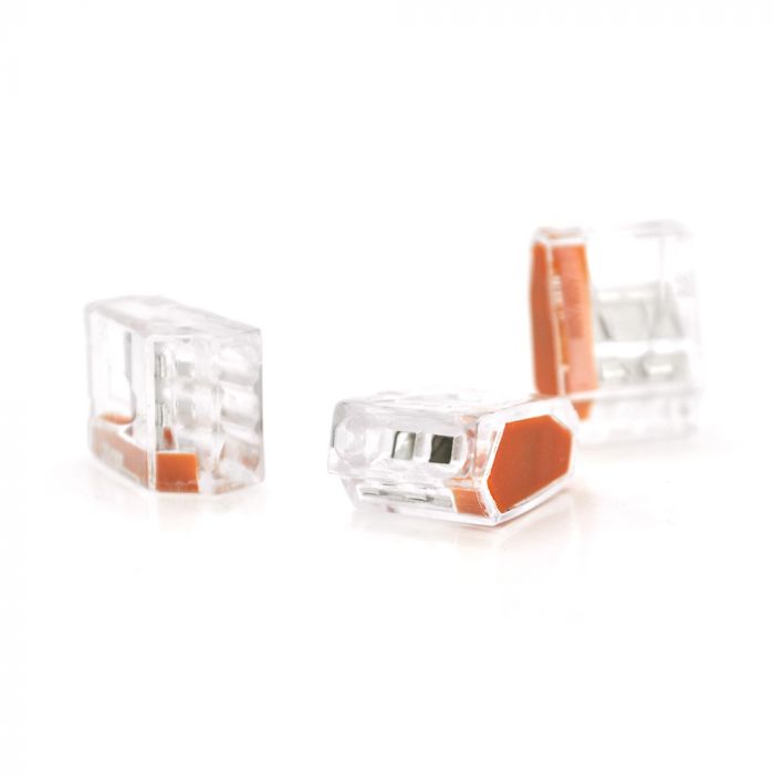 
					Клема з'єднувальна 3-дротова WAGO К773-253 для розподільчих коробок, 3-pin, прозора