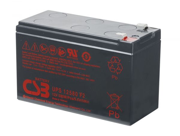 
					Акумуляторна батарея CSB UPS12580, 12V 10,5Ah (151х65х99мм), Q10