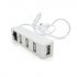 
					Хаб YT-HUB4-W USB 2.0 4 порта, White, 480Mbts живлення від USB, Blister Q200