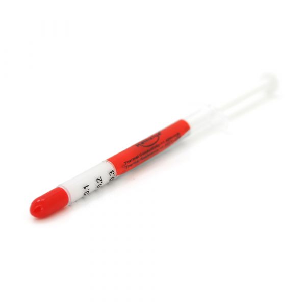 
					Паста термопровідна HY-410 1g, шприц, White,> 1,42W / m-K, <0.262 ° C-in² / W, -30 ° ≈280 °, В'язкість -1K cPs, OEM Q50