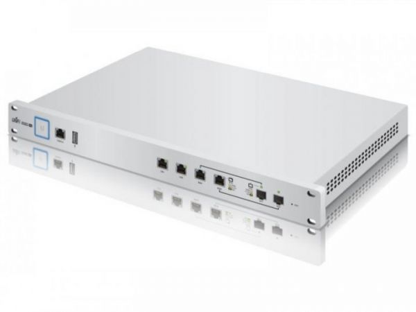 Маршрутизатор Ubiquiti UniFi Security Gateway PRO (USG-PRO-4), 2xCombo(SFP/GLAN), 2xGLAN,1хRJ45 Serial Port, CPU 1Ghz, 2GB RAM, 4GB On-Board Flash Storage, USB port, 1U rackmount case