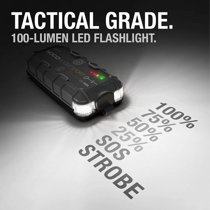 Пуско-зарядний пристрій Noco GB20 Boost Sport 500A UltraSafe Lithium Jump Starter, IP65, Power Bank