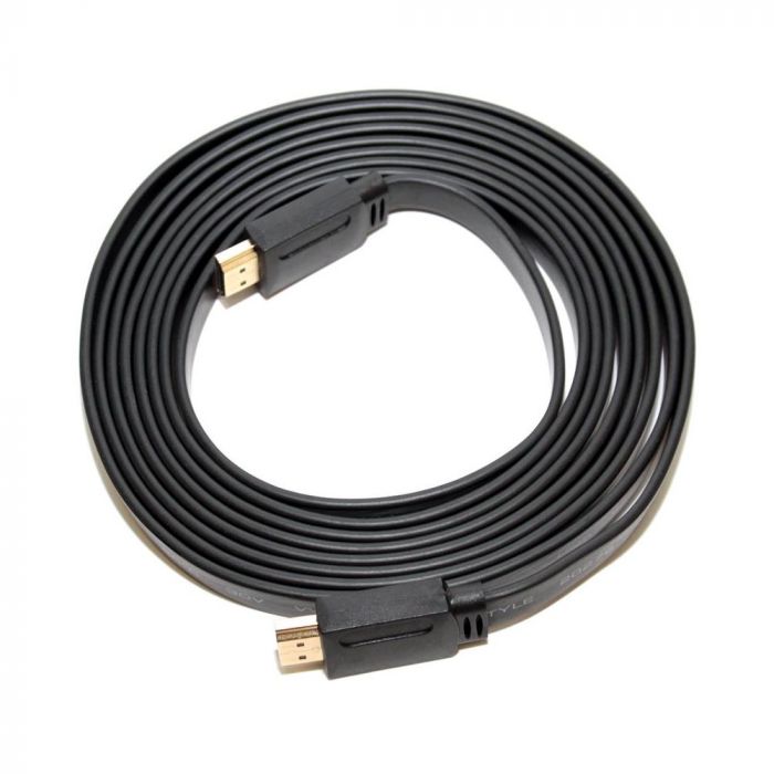 
					Кабель Merlion HDMI-HDMI 3.0m, v1.4, плоский Black, (Пакет), Q150