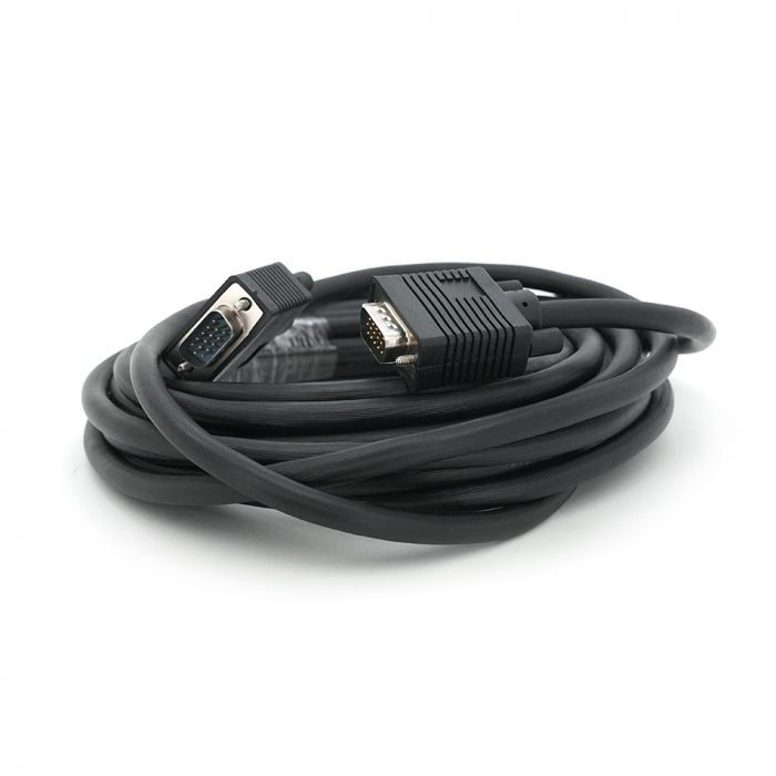 
					Кабель Merlion VGA 5m, male to male (тато-тато), 1 фериту, чорний, Пакет Q50