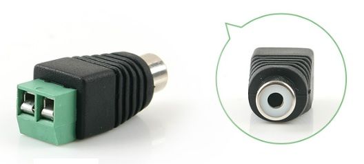 
					Гніздо для підключення RCA-F з клемами під кабель