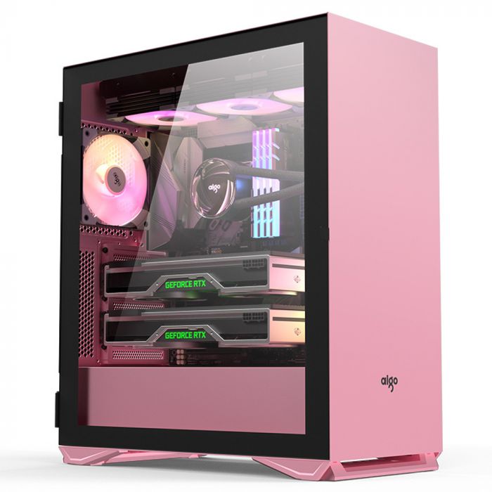 
					Комп'ютерний корпус YOGO M2PRO - 0.7mm SPCC, ATX, 1x3.0 USB+2x2.0 USB+Audio, Pink, (411x216x490mm), без БП
