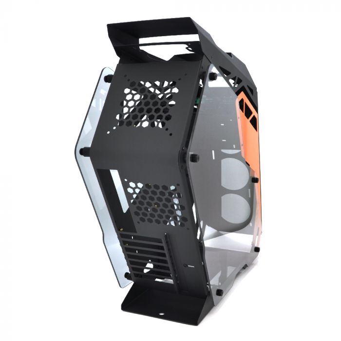 
					Корпус комп'ютерний - 0.8mm SPCC, ATX, 2x3.0 USB+Audio, Black/Orange, (755x220x595mm), без БЖ