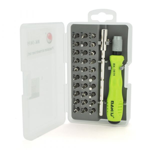 
					Набір викруток BAKKU BK-3035 (Ручка + 30насадок), Box